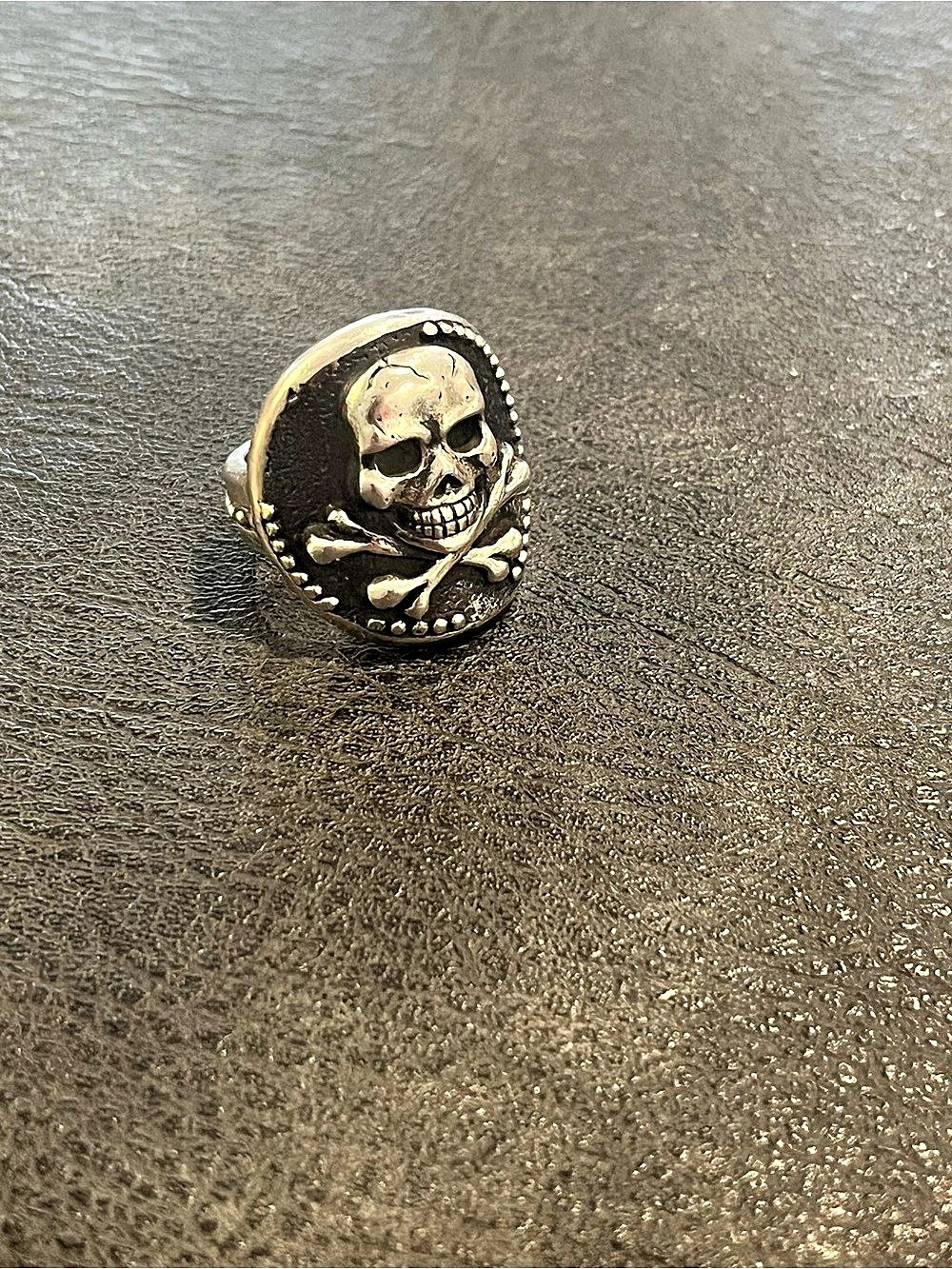 King Baby Studio Skull & Crossbones Ring Silver